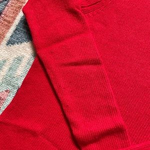 Jcrew red merino wool turtleneck